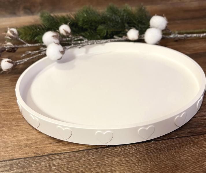 1 Stück ♥ GIESSFORM SILIKON - SCHALE HERZEN 25cm ♥