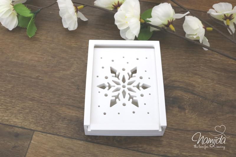 1 Stück ♥ GIESSFORM SILIKON - EINSCHIEBER EISKRISTALL FÜR  LED & GESCHENKEBOX ♥