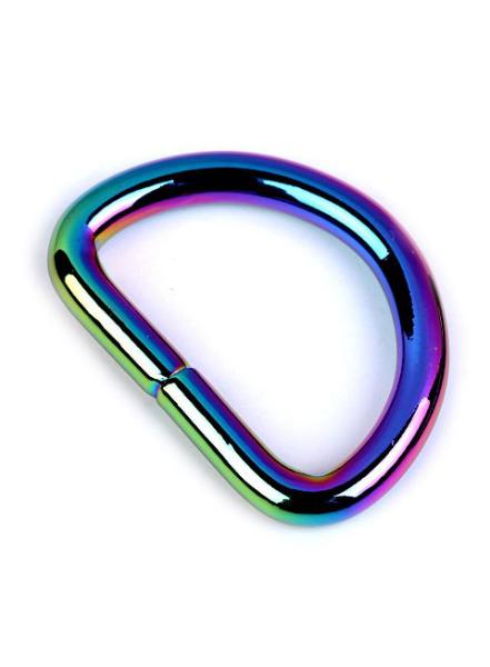 1 STüCK - D-RING - 25MM - RAINBOW REGENBOGEN