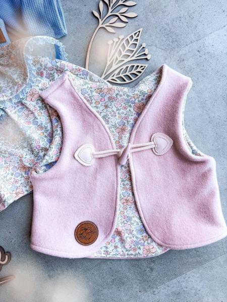 1 Stück ♥ Dufflecoat-Verschluss HERZ - RoSE - Knebelknopf - zweiteilig ♥