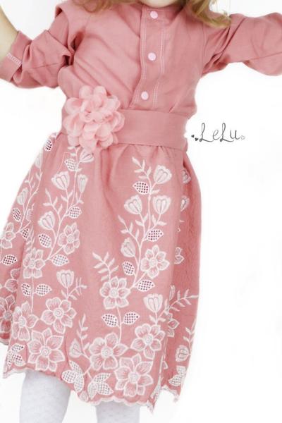 0,5 MTR. VISKOSE BORDÜREN STICKERREI - WEISS