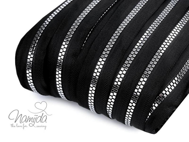 1 STÜCK - REIßVERSCHLuSS  ZiPPER - SCHwARZ - 5mm