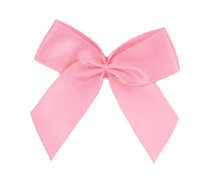 1 Stück - XL SATIN SCHLEIFE - ROSE ROUGE - 6,5cm