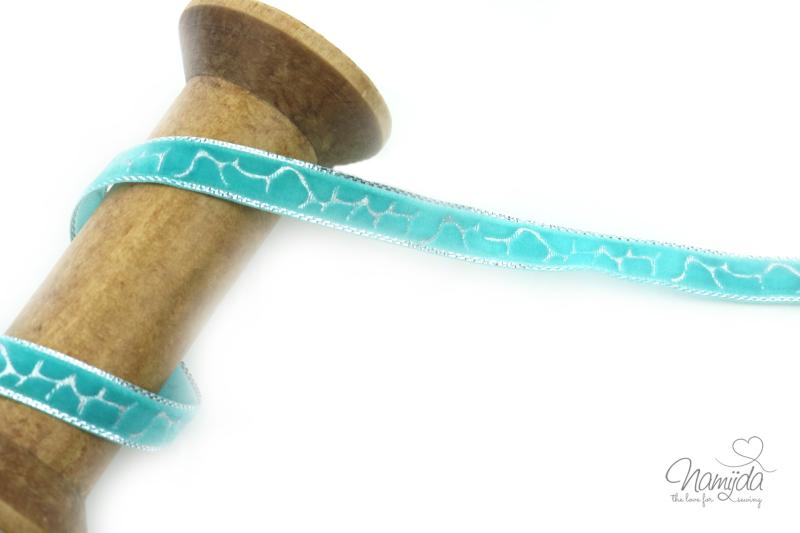 1 MTR. SaMT BAND Marmoriert - MiNT - 1cm