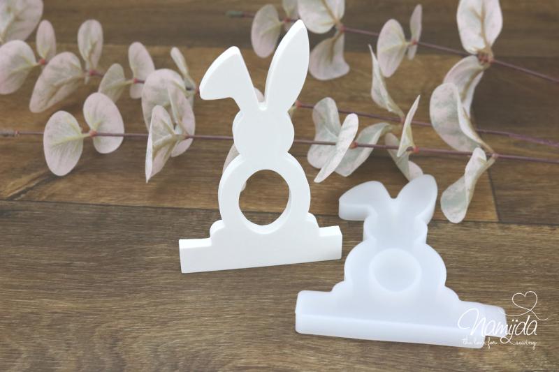 1 Stück ♥ GIESSFORM SILIKON EINSCHIEBER HASE MIT EI ♥