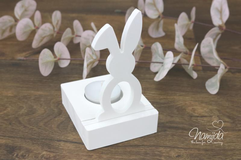 1 Stück ♥ GIESSFORM SILIKON EINSCHIEBER HASE MIT EI ♥