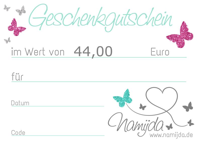 Gutschein im Wert von 44,00€