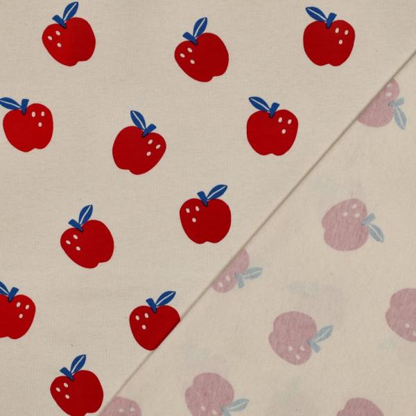 0,50 MTR. ♥ NATURAL APFEL LIEBE  JERSEY ♥
