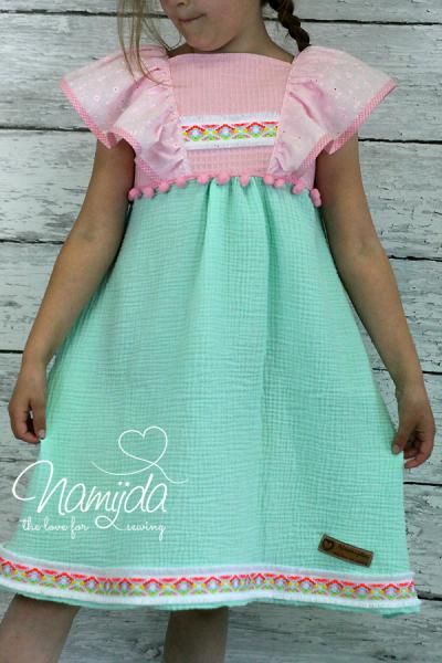 ♥1 Mtr. IBiZA Fransenband MiNT- 4,5cm ♥