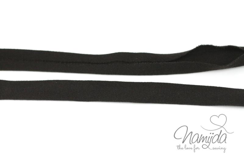 1 MTR. ♥ Elastisches Jersey Schrägband - BRAUN ♥
