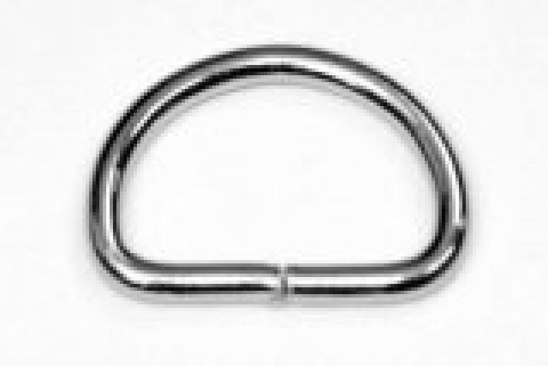 1 STüCK - D-Ring - 38mm - SILBER