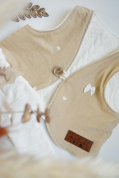 0,5 MTR. ♥ WEICHER FEINCORD HERZCHEN SAND ♥