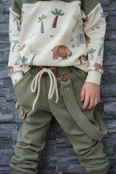 0,50 MTR. ♥ ELEFANTEN SAFARI JERSEY - CREME ♥