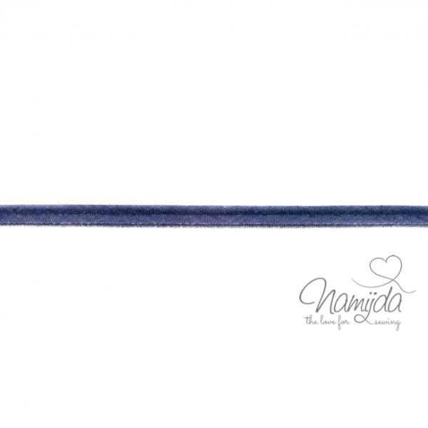 1 MTR. ♥ JEANS Paspelband DUNKELBLAU ♥ 100% Baumwolle