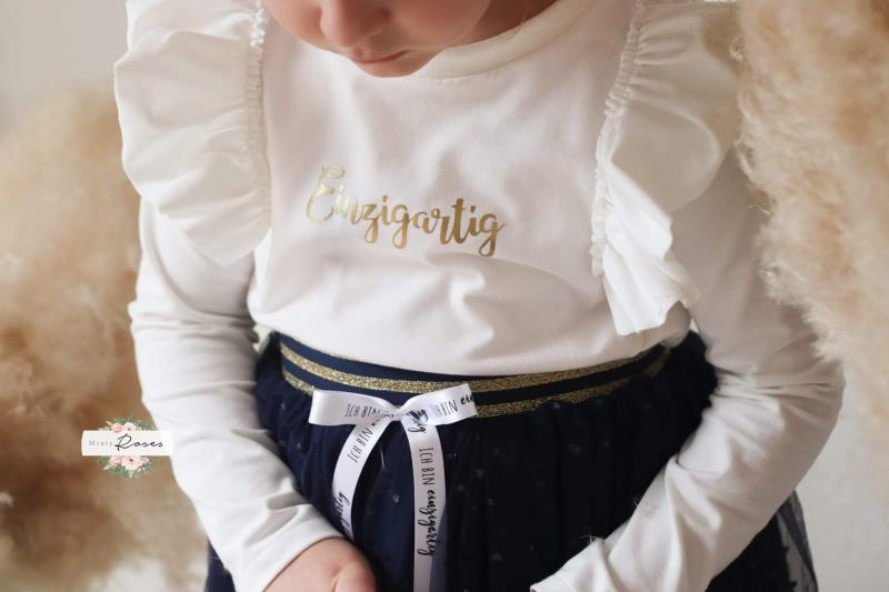0,5 MTR. ♥ WEICHER *HERZGLITZER*  TüLL NAVY ♥