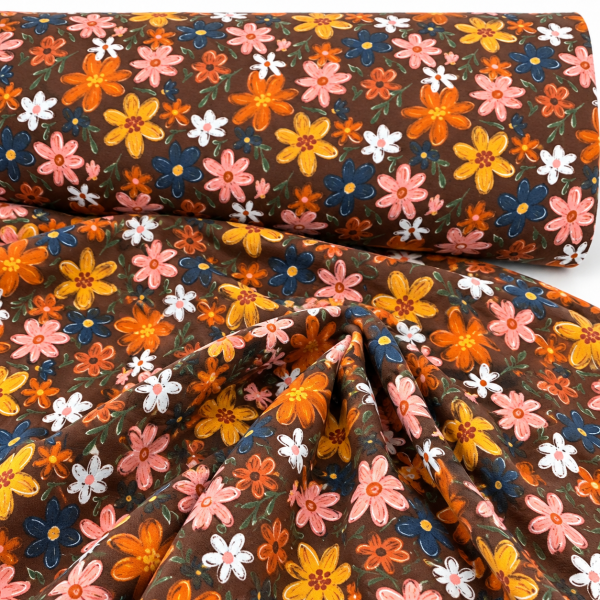 0,5 MTR. AUTUMN FLOWERS - SOFT SWEAT