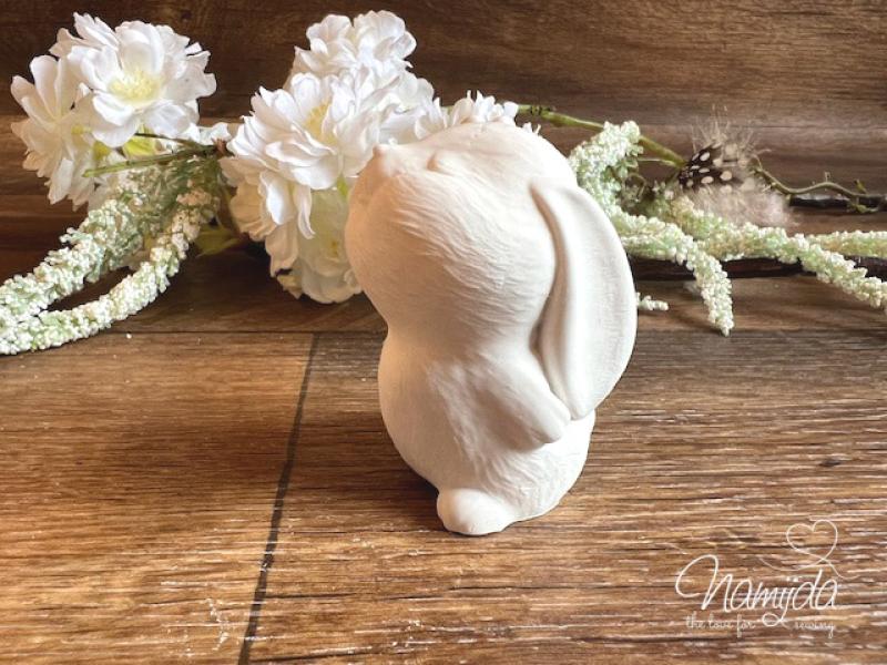 1 STÜCK ♥ GIESSFORM SILIKON HÄSCHEN FLÖCKCHEN BLUME ♥