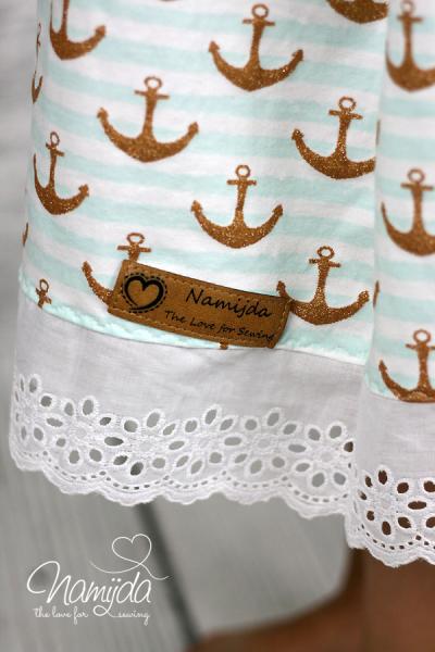♥1 Mtr. Wäschespitze - XXL Blütentraum 8cm - LiLA ♥