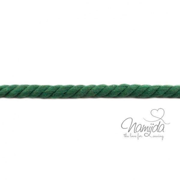 1 MTR. ♥ XXL Gedrehte Hoodie Kordel APFELGRÜN meliert - 12mm ♥