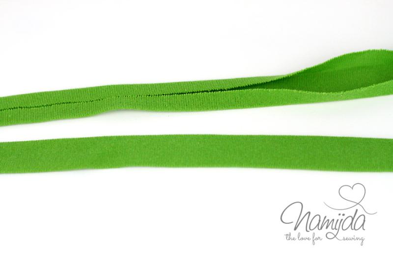 1 MTR. ♥ Elastisches Jersey Schrägband - GRüN ♥