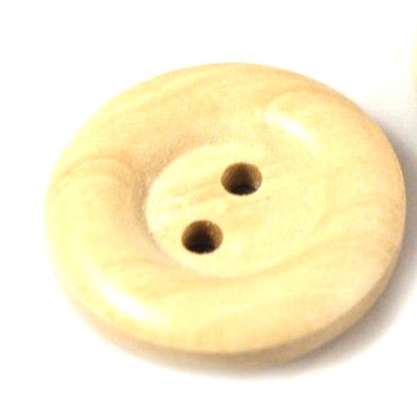 1 Stück ♥ HOLZKNOPF RUND - NATUR - 22mm ♥