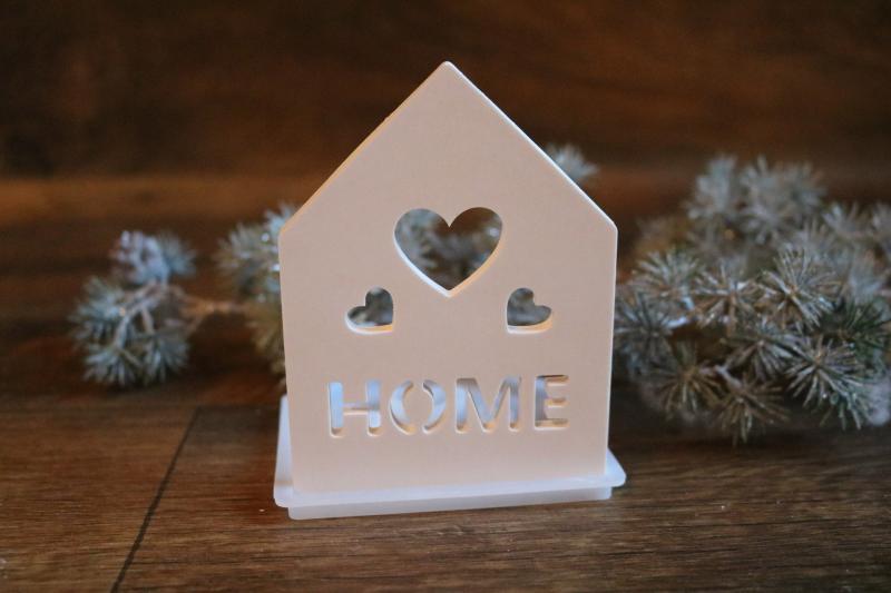 1 Stück ♥ GIESSFORM SILIKON - HAUS VORDERSEITE HOME FÜR LED-HÄUSCHEN ♥