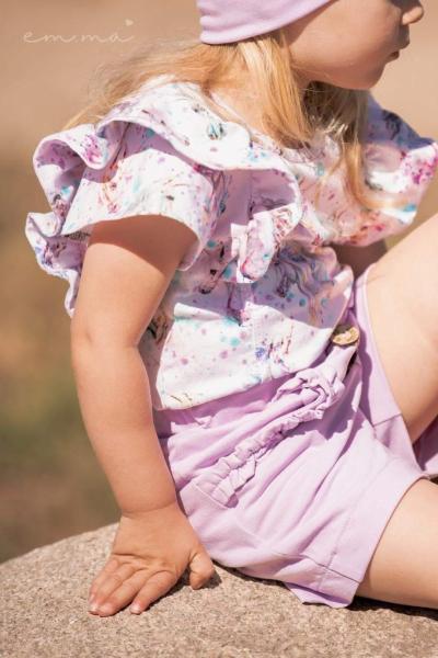 0,5 MTR. ♥  UNI BIO BAUMWOLLJERSEY FLIEDER LIGHT ♥