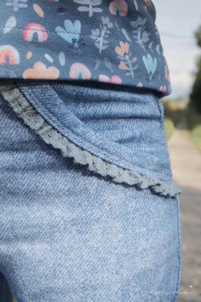 0,5 MTR. ♥ DENIM JEANS - SoMMERSWEAT - JEANS LGHT ♥