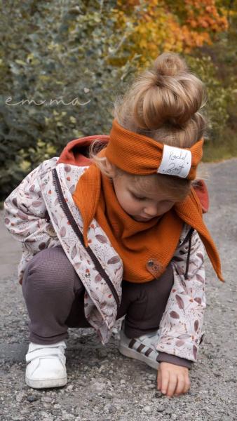 0,5 MTR. WAFFEL JERSEY 100% BAUMWOLLE - DuSTY BRAUN