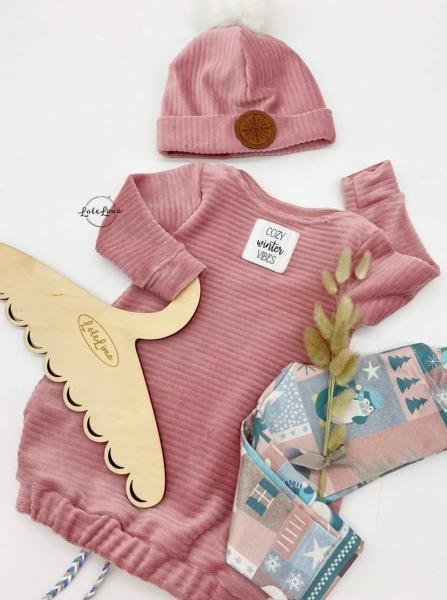 0,5 MTR. ♥ BREITCORD BAUMWOLL JERSEY - ALT RoSA - ELASTISCH ♥