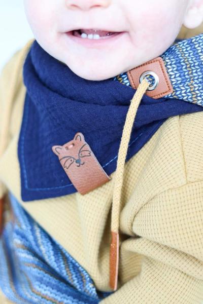 1 Stück - KNiCK MiCH UND NÄH MICH AN KuNSTLEDER LABEL - Hasi BELLA