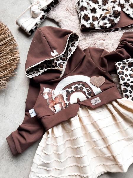 0,5 MTR. ♥ KUSCHLIG WEICHER BIO SoFT SWEAT BRaUN ♥