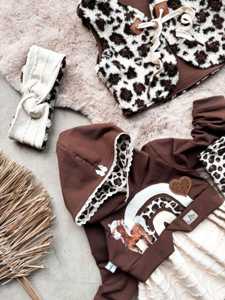 0,5 MTR. ♥ KUSCHLIG WEICHER BIO SoFT SWEAT BRaUN ♥
