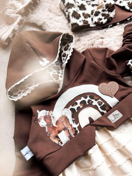 0,5 MTR. ♥ KUSCHLIG WEICHER BIO SoFT SWEAT BRaUN ♥