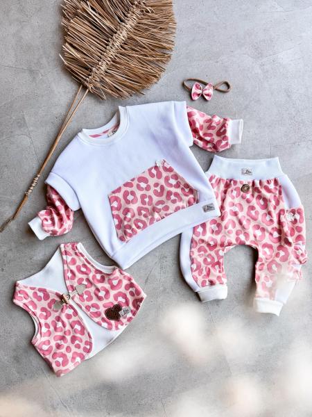 0,50 MTR. ♥ LEO APRICOT/LACHS JERSEY ♥