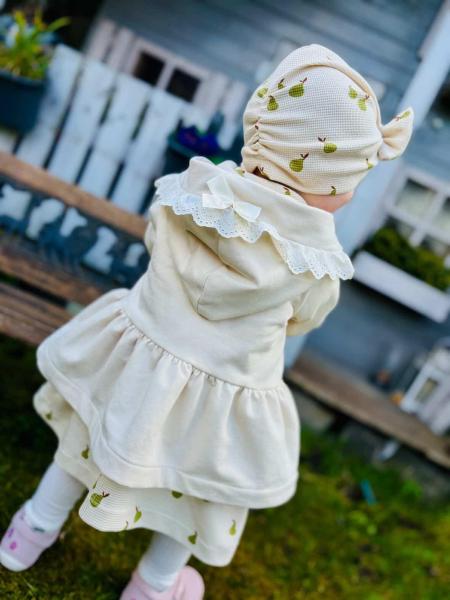 0,5 MTR. ♥ WAFFEL STRICKJERSEY - ZARTE BIRNEN ♥ SOFT PEARS ♥