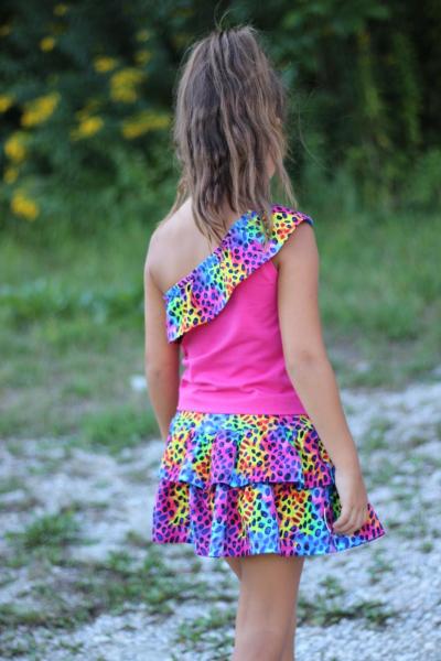 0,50 MTR. ♥ LEO DOTS RAINBOW COLOUR JERSEY ♥