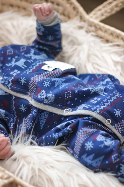 0,5 MTR. ♥ WeiHNACHTSTRAUM  NAVY EIGENPRODUKTION ♥