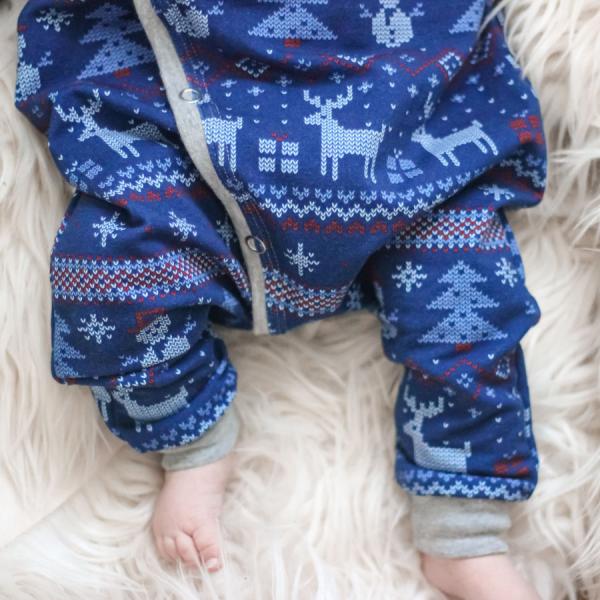 0,5 MTR. ♥ WeiHNACHTSTRAUM  NAVY EIGENPRODUKTION ♥