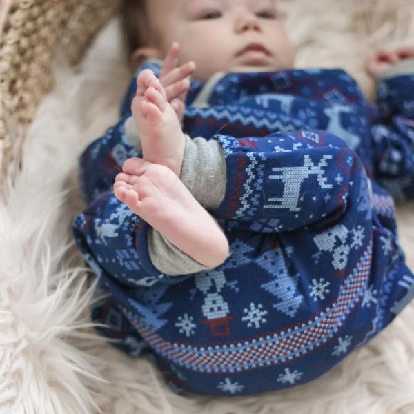 0,5 MTR. ♥ WeiHNACHTSTRAUM  NAVY EIGENPRODUKTION ♥