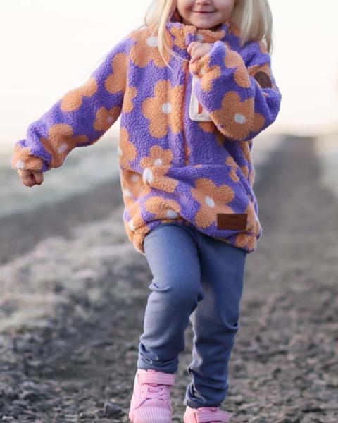 0,5 MTR. ♥ DAISIES FLOWER TEDDY FLIEDER APRICOT ♥