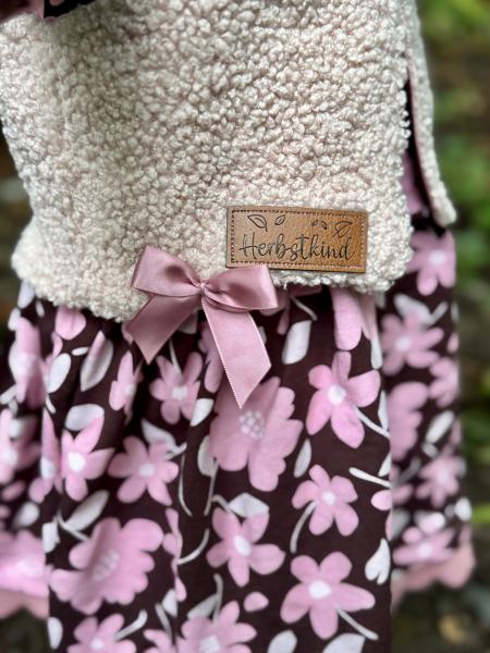 0,5 MTR. AUTUMN AUBERGINE FLOWERFIELD - FRENCH TERRY