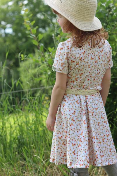 0,50 MTR. ♥ PETITE FLEUR STREUBLüMCHEN HELLGELB/MINZE JERSEY ♥