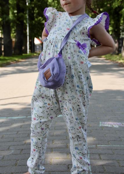 0,5 MTR. ♥ RIPPSTRICK JERSEY SUMMER FLOWERS HELLBLAU ♥