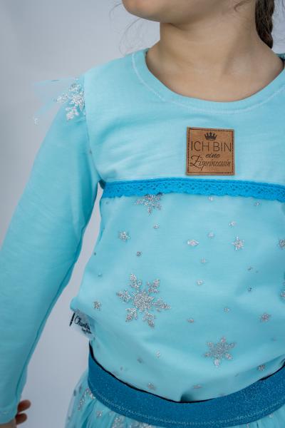 0,5 MTR. ♥  UNI BIO BAUMWOLLJERSEY EISBLAU ♥