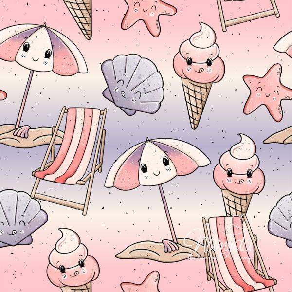 0,5 MTR. ♥ BEACHTIME EIGENPRODUKTION - MUSSELIN