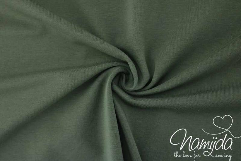 0,5 MTR. ♥  UNI BIO BAUMWOLLJERSEY KHAKI ♥