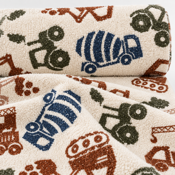 0,5 MTR. ♥  TEDDY MINI BAUSTELLE NATUR  ♥