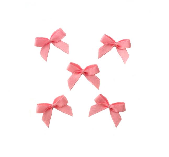 5 ♥ LiTTLE BOWS ROSE ROUGE - 19x16mm ♥