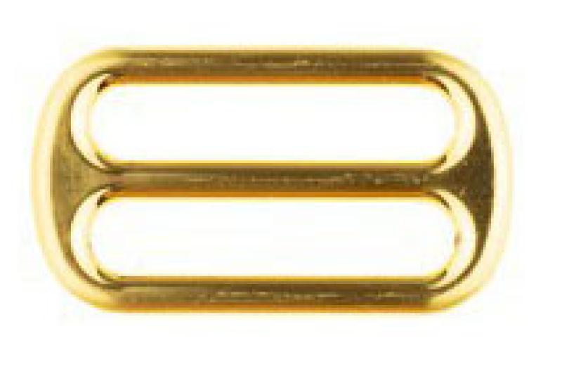 1 STüCK - SCHIEBER- LEITERSCHNALLE - GoLD - 25MM